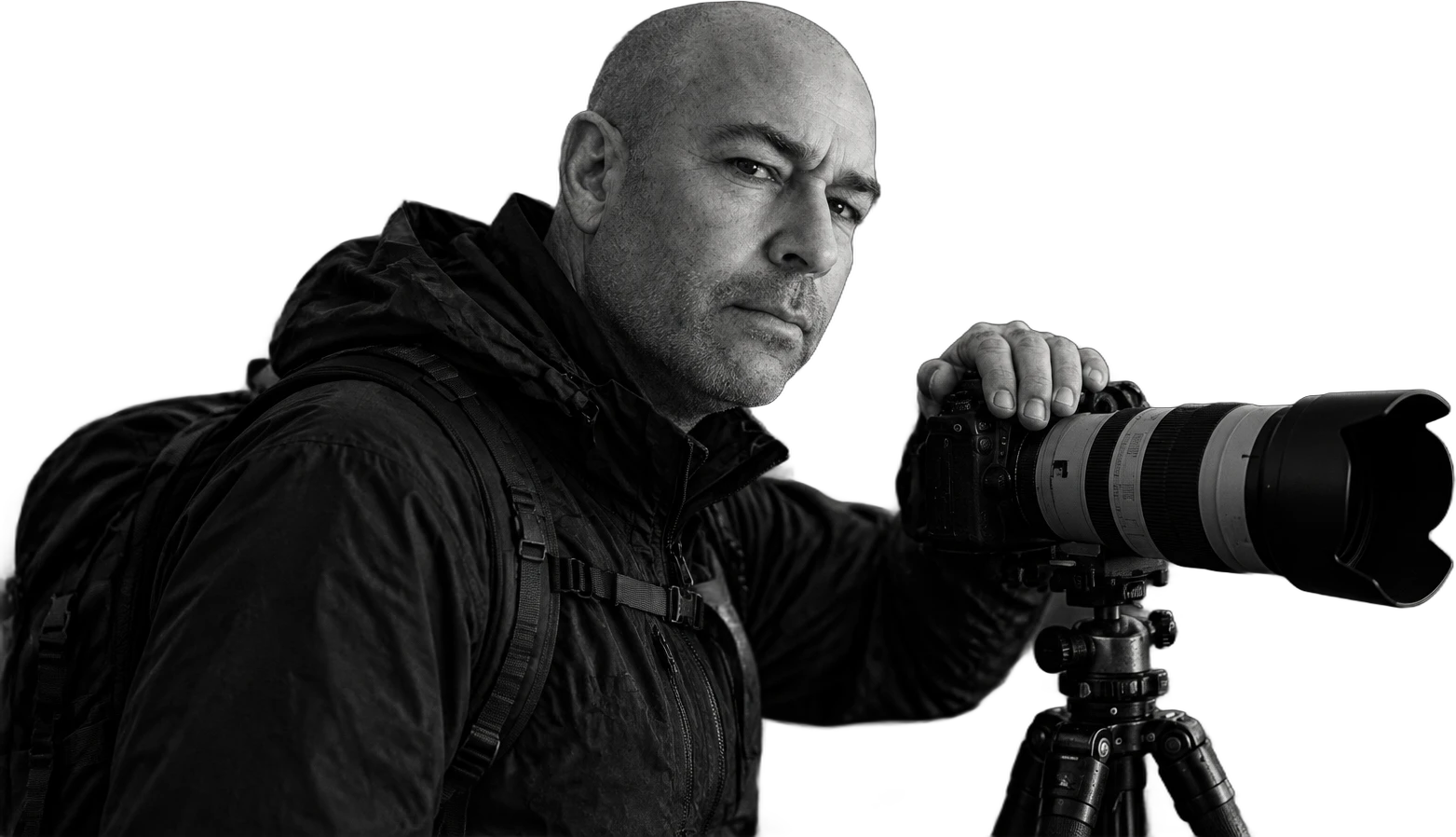 José D. Riquelme beside his camera