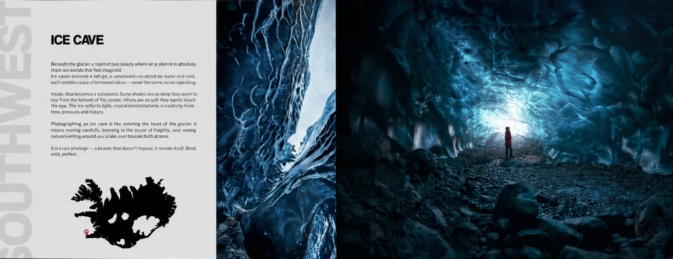 Páginas del libro: Cueva de hielo