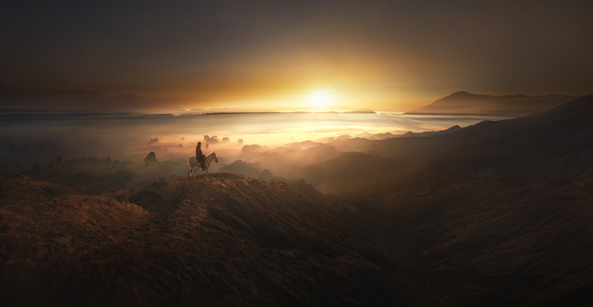 Jinete al amanecer