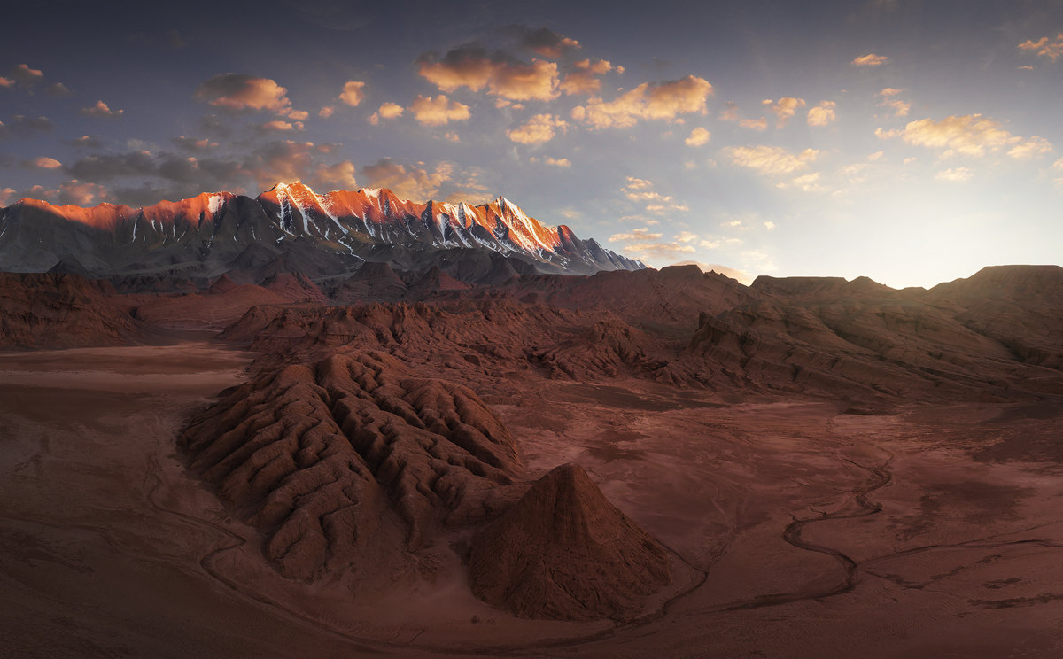 Badlands al atardecer