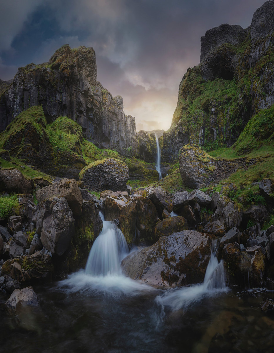 La cascada escondida