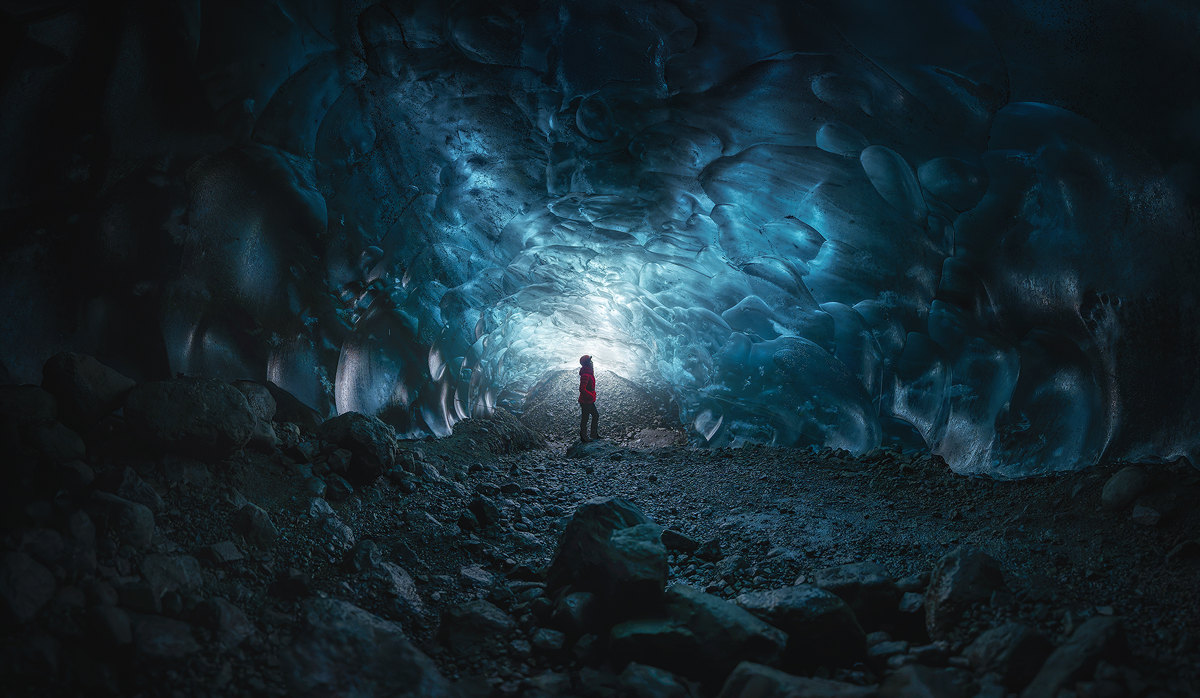 Dentro del glaciar