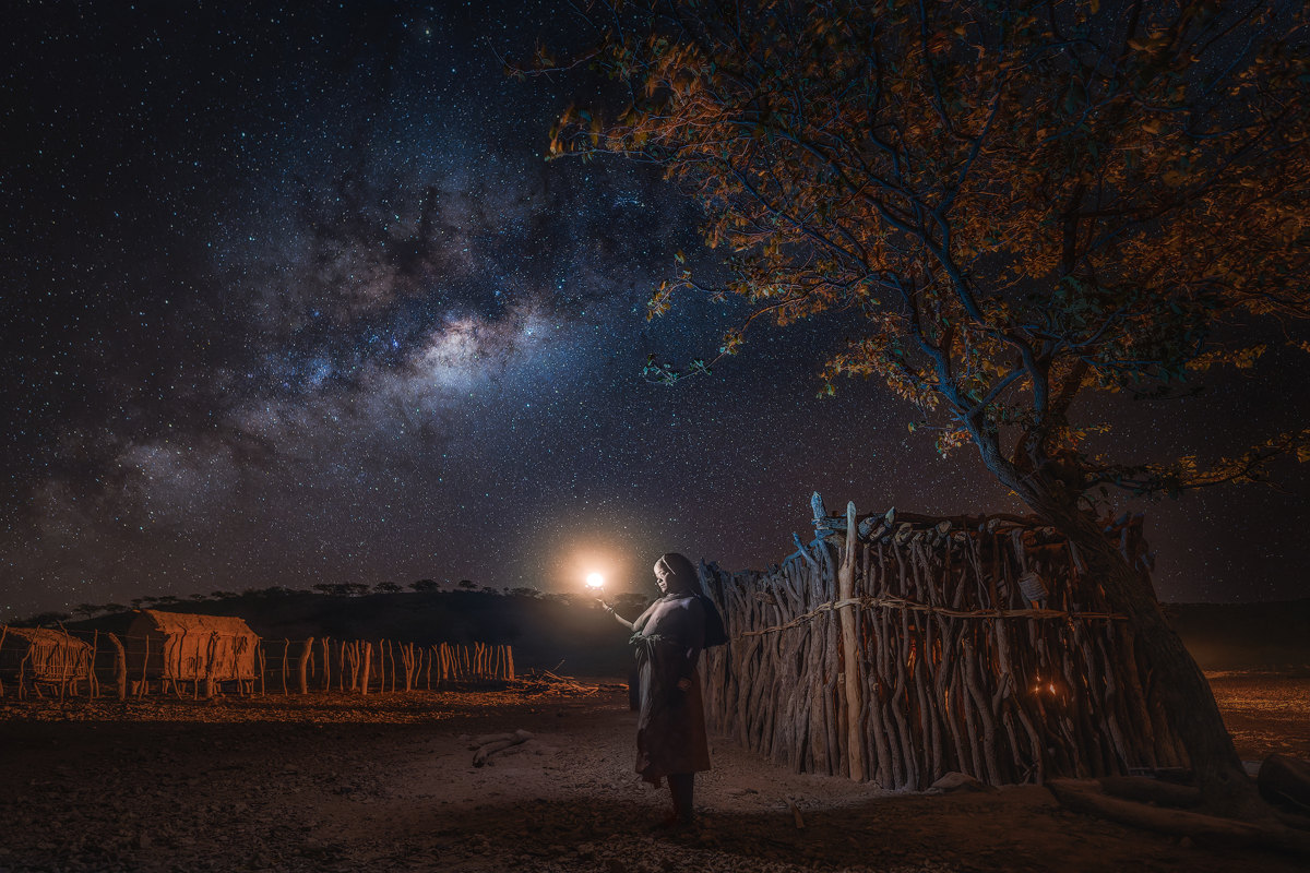 Luz en la aldea himba