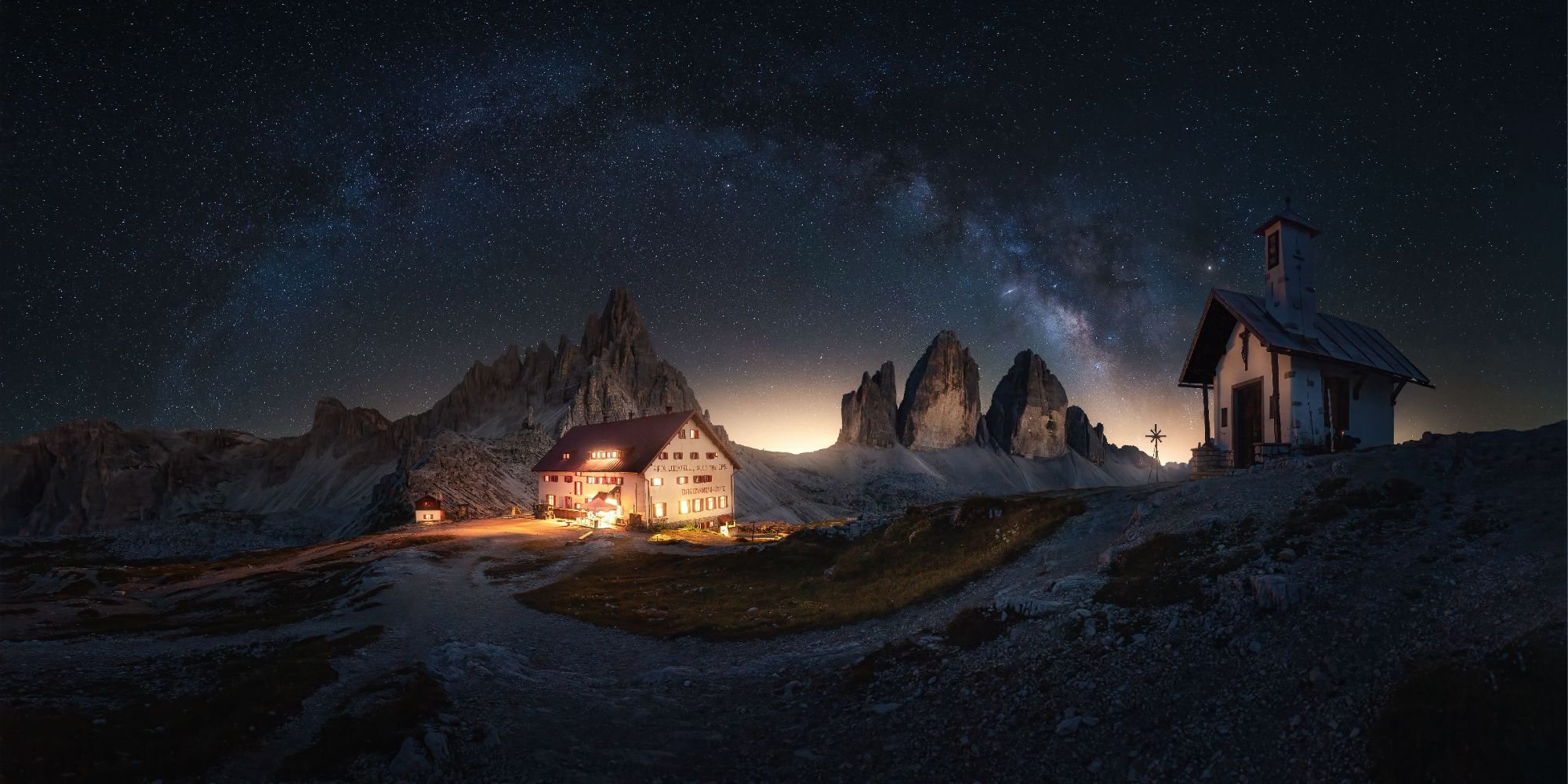 Refugio Locatelli, Dolomitas, Italia